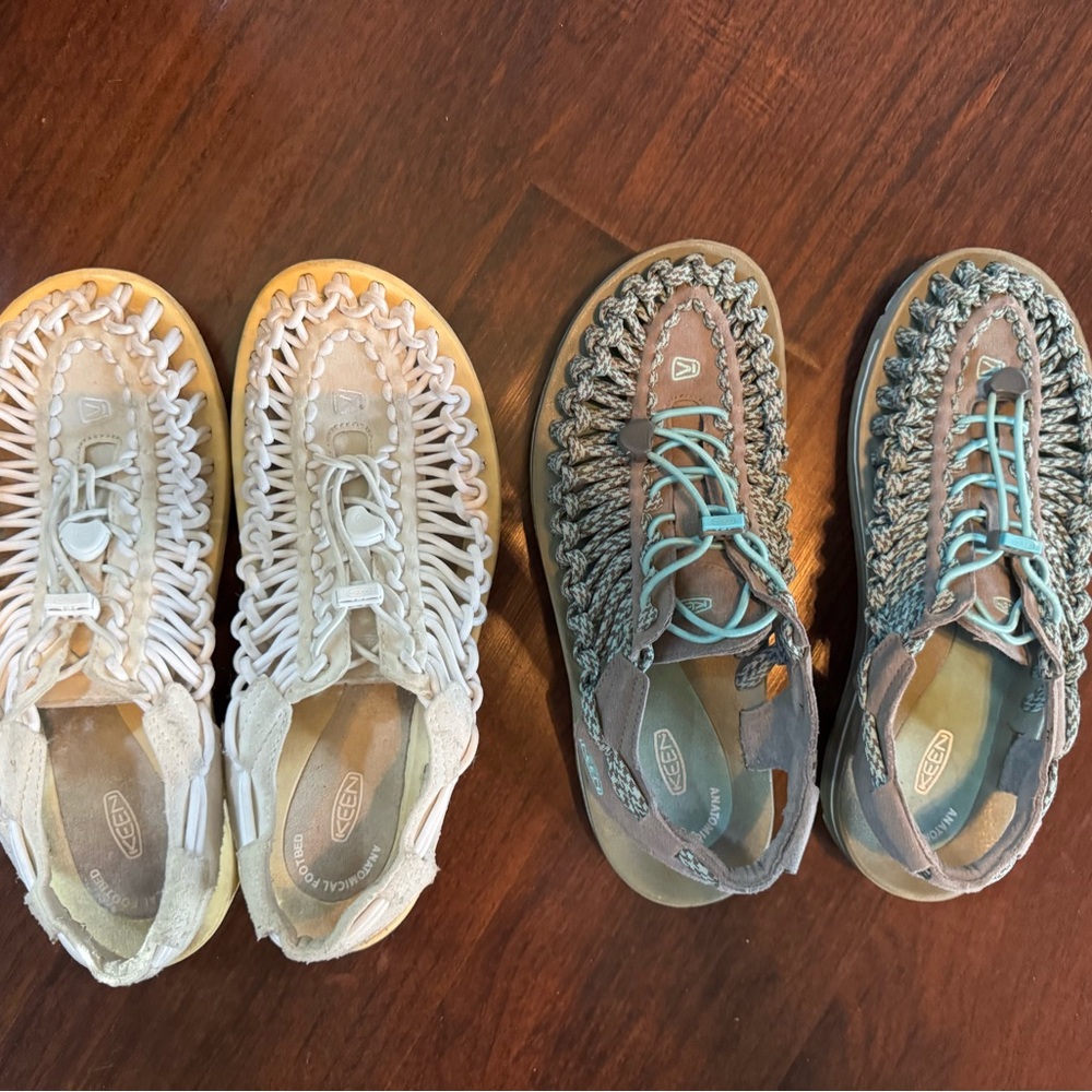 KEEN woman’s Uneek. Two pairs! Size 10